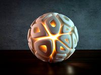 Generative design. Voronoi sphere lamp (LQ) version. by Markellov