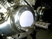 Yamaha XV750 LH side cover by DGA