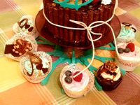 cake and cupcakes support by arki03