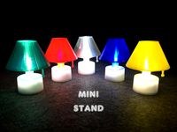 Mini Stand with LED candle by Eunny