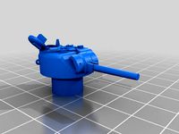 1:100 Tank/Tank Turrets with Open Commander's Hatch (Flames of War) by Drahkan