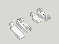 3DR Solo foldable leg extensions by AlpoHassinen