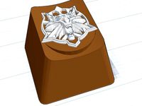 Witcher Wolf Key Cap - for Cherry MX boards by Artesian