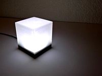 Lamp Led Cube by Manu-Maker