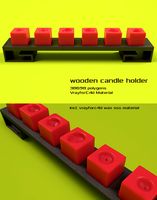 Wooden Candleholder