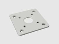 Nema 17 mounting plate by Gluon45