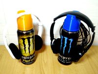 Convert can of Energy drink in a Headphone Stand (Monster, Locura, Rockstar, redbull...) by TUTI3D