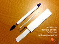 Pen spring DA OTF knife by davinci85