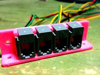 phone jack mounting tray RJ9 uxcell 616E 4P4C  by averypierce