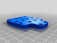 HICTOP / ANET Blank X-Carriage Plate (for mounting other hotend mounts) by jterranella
