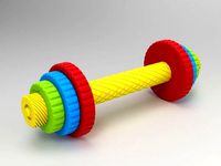 Children's toy dumbbell by DmytroKyryliuk