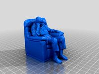 Man in a chair by thowe