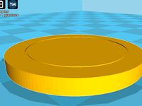 european chip caddy (jeton pour caddy pièce de 1 E) by the_messy_desk