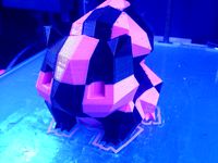 Checkered Low Poly Bulbasaur by Printed_Solid