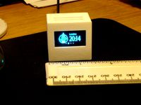 OLED World Clock box by Ken3d