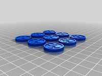 Star Wars XWing Evade Token x9 by ofthesith