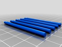XWing Micro Machine Peg Tall X5 by ofthesith