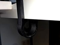 Cable holder for Ikea LINNMON desk by ben8p