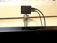 Vesa-Mounted Ball-and-Socket Monitor Camera Mount by maso27