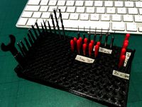 Dremel Rotary Tool Bit Storage (smaller) with lid by tarcus