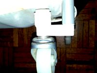 More robust wheel holder feet for the Bardu ikea wardrobe by alsen