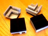 Ultimaker 2 flat feet (anti-vibration) by Mape