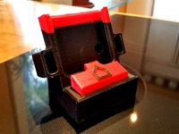 Samsung Galaxy 5 Phone holder w/ home button by Collegetechteacher