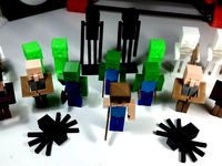 Minecraft Villager and Witch by camandrula