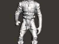 Bossk figure 3D scan by scobo