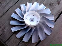 turbo fan with beer can blades by AleyRobotics