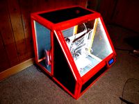 Case / enclosure with LED lighting for Prusa i3 type printers by xxdavexx