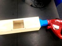 Wind tunnel out of a Leaf blower hack by sauer