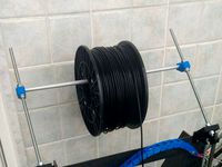 Prusa I3 improved Z axis brackets with spool mount by AngeloAvv