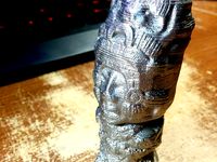 Mayan Statue - Negative Mold for Metal-in-ABS Casting by A_Great_Future_in_Plastics