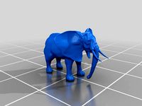 An elephant with big ears by mochicko