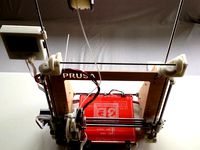 One Z-Motor / Filament holder solution for Prusa i3 Rework by WieMi