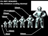 Sgt. Scalesby, the Miniature Scaling Dummy by dutchmogul