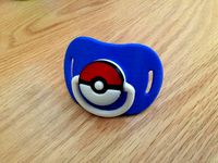Pokeball pacifier by joestraws