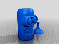 Bender Redbull Koozie with Lid by pressreset