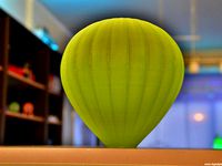 H0-scale (1:87) hot air balloon for model railroad by Sn00zerman