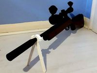 Air Rifle Bi-pod (17mm Diameter) by ChuTec_Engineering_Solutions