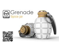 Grenade spice jar by 3D-IN