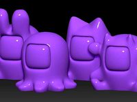 Lucky Cat and Friends HD remix and Flat bases by Geoffro