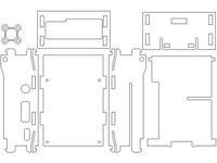 Raspberry pi 2 lasercut case by Elliot_BXL