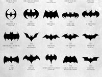 All of batman's logos by MorganCoLLC