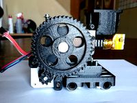 Herringbone Prusa i3 Reworked Greg's Extruder by Godvalve