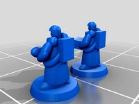 6mm Scale Generic Humanoid Infantry Gun/Weapons Crew  by Shreddieeddie
