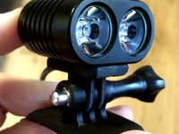 Modded Bike Light (CHEAP and BRIGHT) Gopro mount by duncanish