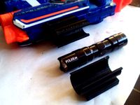 Flashlight holder for NERF rail by mosqito
