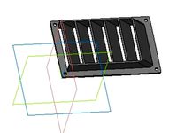rc plane cowl grille by AleyRobotics